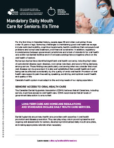 Manadtory Daily Mouth Care